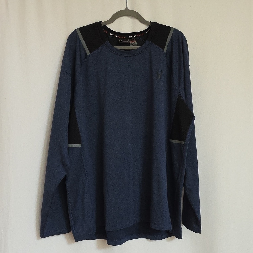 Spyder Active Mens Black & Gray Shirt.  Size XL